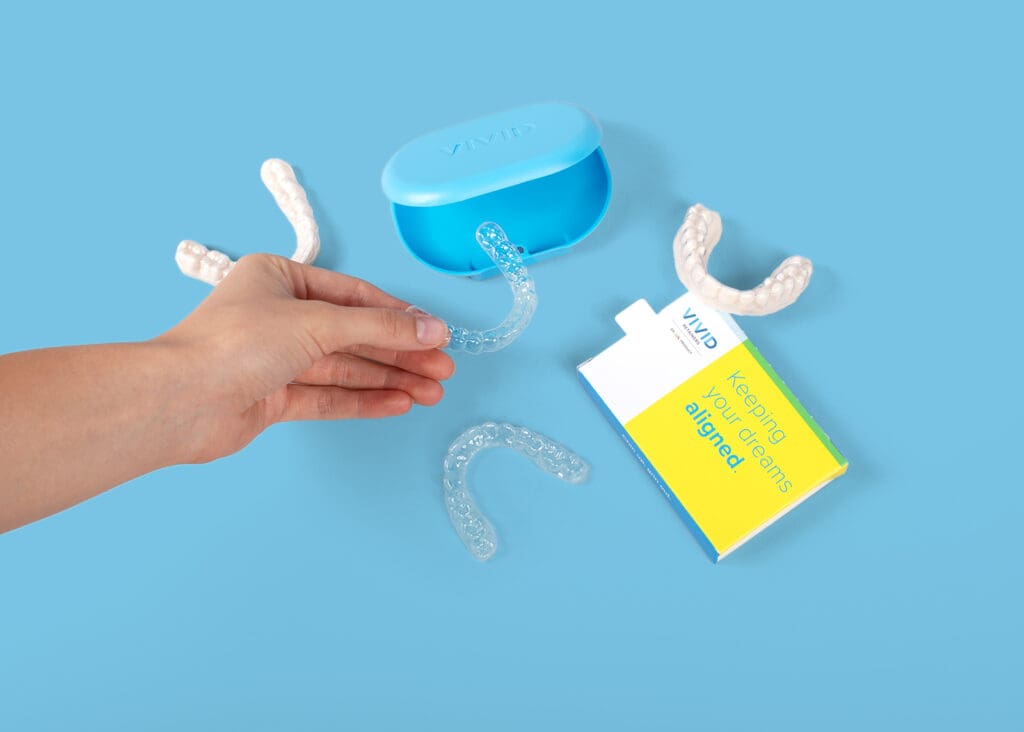 odl vivid hand retainers aligners packaging